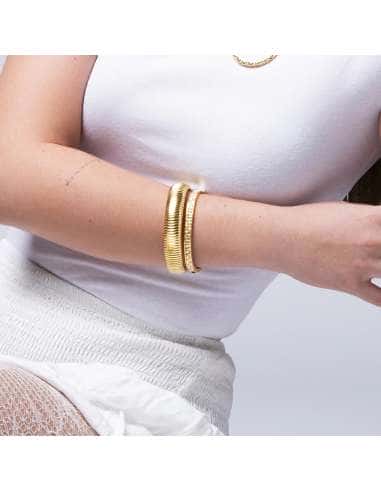 Pulsera para Mujer Aro dorado con Circonitas - Lotus  LS2273/2/2