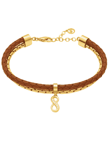Pulsera para Mujer de Acero y Piel - Viceroy 15143P09011