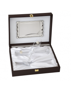 Estuche Copas  Alianzas y Bandeja de Metal para Boda - Global Argenti LU8155A