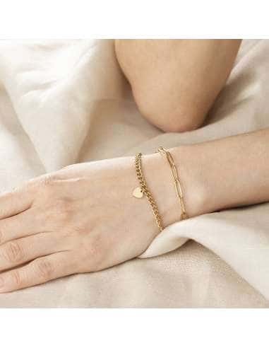 Pulsera para Mujer de Acero Dorado - Lotus LS2314-2/2