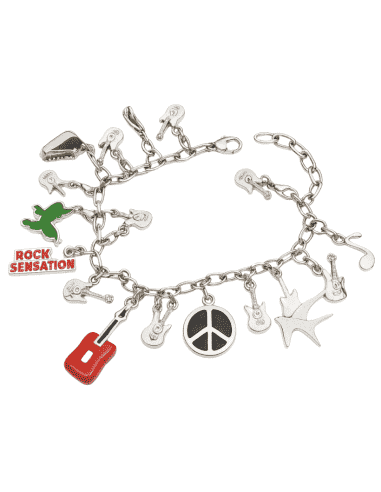 Pulsera para Mujer de Acero - 17 avalorios musicales