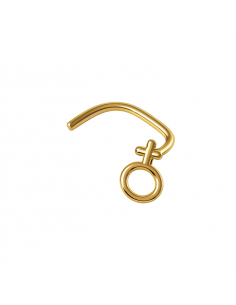 Piercing para la nariz con el signo de la mujer - Oro 18k