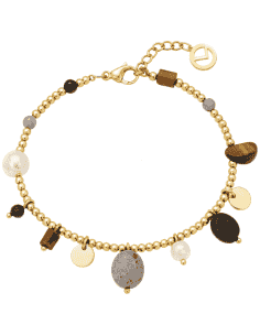 Pulsera para Mujer de Acero Dorado y Piedras Naturales - Viceroy 14200P01012