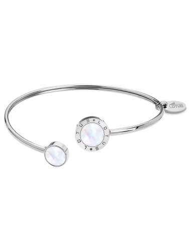 Pulsera para Mujer Aro Abierto con círculos de Nácar - Lotus LS1837/2/1