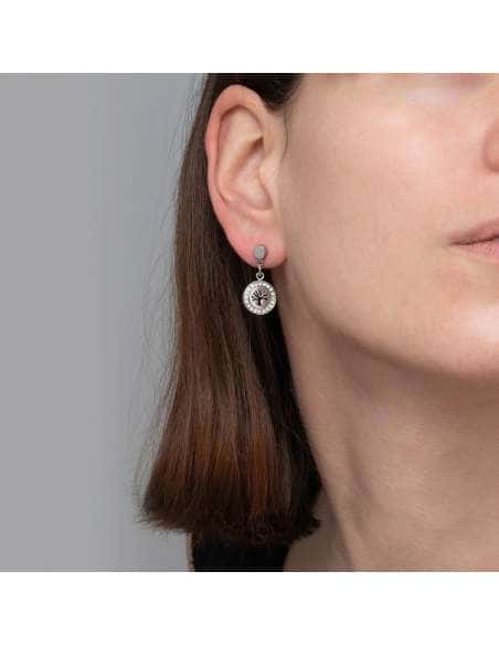 Pendientes para Mujer de Acero Arbol de la vida - Lotus LS1869/4/1