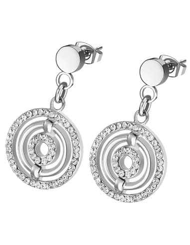 Pendientes para Mujer de Acero con Circonitas - Lotus LS1950/4/1