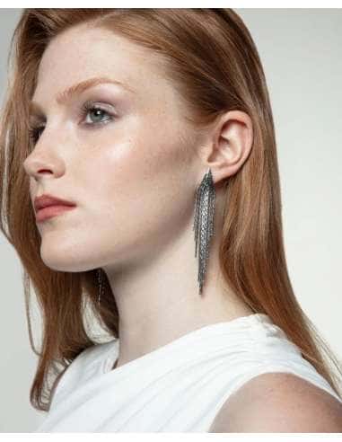 Pendientes para Mujer de Acero conjunto de cadenas - Viceroy 15161E01000