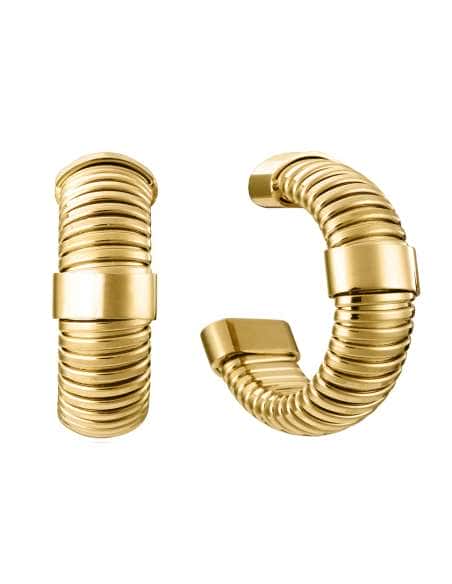 Pendientes para Mujer de Acero Ondas Tubogas - Viceroy 75393E01012