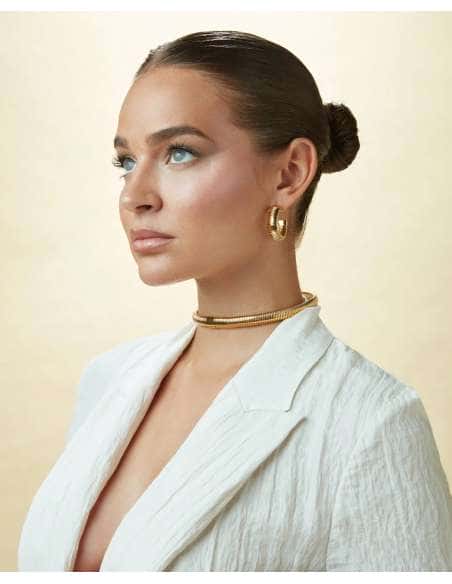 Pendientes para Mujer de Acero Ondas Tubogas - Viceroy 75393E01012