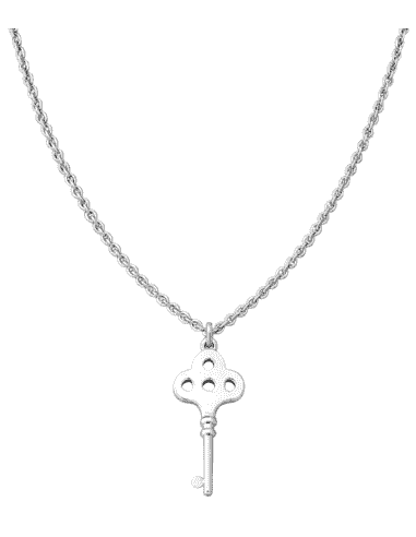 Collar para Mujer de Acero Llave con Cadena - Lotus LS1530-1/4