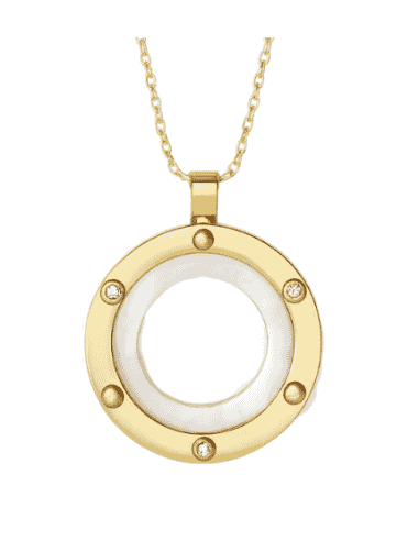 Collar para Mujer de Acero Aro Resina Blanca - Viceroy 15121C01012