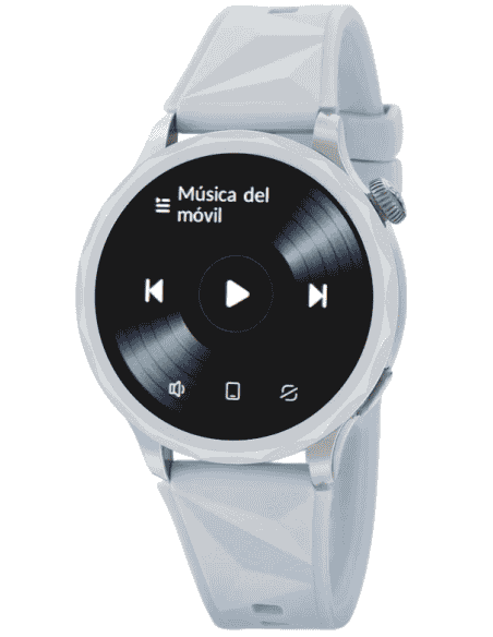 Reloj para Mujer Smartwatch Con Correa de Silicona Celeste y Correa de Acero - Marea B58014/2