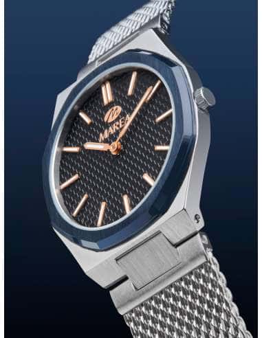Reloj para Mujer con Correa Milanesa de Acero y Esfera Azul - Marea B54305/1