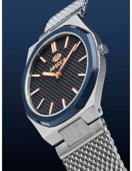 Reloj para Mujer con Correa Milanesa de Acero y Esfera Azul - Marea B54305/1