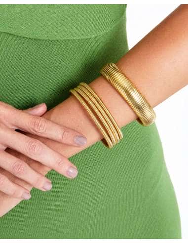 Pulsera para Mujer Rígida de Acero Dorado - Marea C02703/AQ