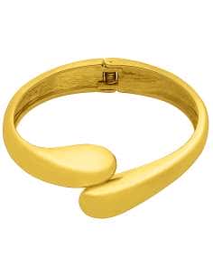 Brazalete para Mujer Irregular Abierto de Acero Dorado - Marea C03103/AH