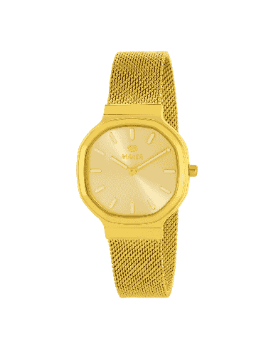 Pack Reloj y Complementos para Mujer Dorado con Malla Milanesa - Marea B41408/14
