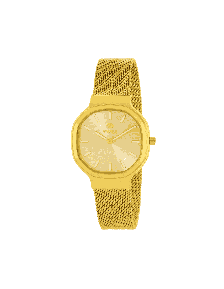 Pack Reloj y Complementos para Mujer Dorado con Malla Milanesa - Marea B41408/14