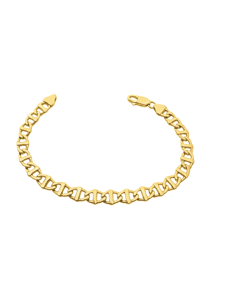 Pulsera Caballero eslabón Ancla de oro - Oro Amarillo 18k