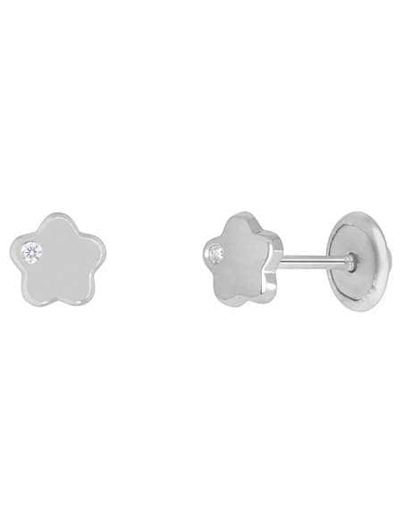 Pendientes para Niña en forma de Estrella con Circonita de Plata - Marea D03401/AA