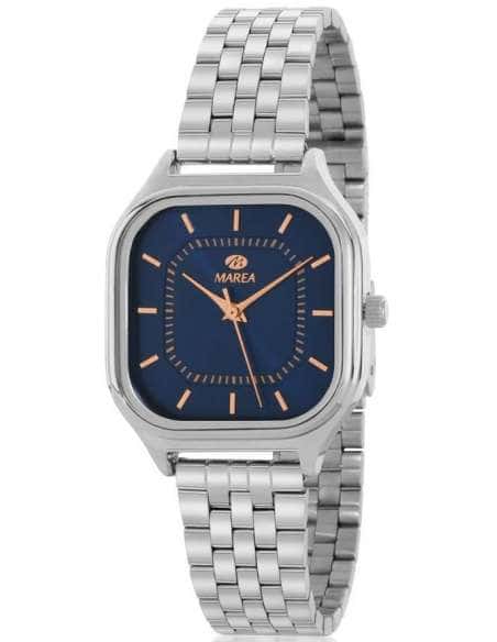 Reloj para Mujer con Esfera Azul y Detalles Dorado Rosado - Marea B41381/4