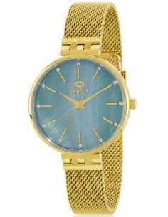Reloj para Mujer Dorado con Esfera Azul y Correa Milanesa - Marea B54270/5