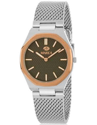 Reloj para Mujer con Correa Milanesa de Acero y Esfera Marrón - Marea B54305/3
