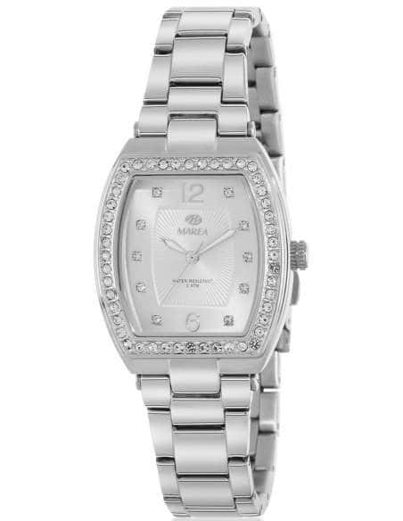 Reloj para Mujer con Esfera Plateada y Bisel con Circonitas - Marea B54263/1