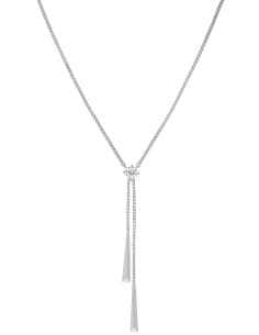 Collar para Mujer en Plata de Ley con Circonita Diseño en Y - Marea D04107/AH