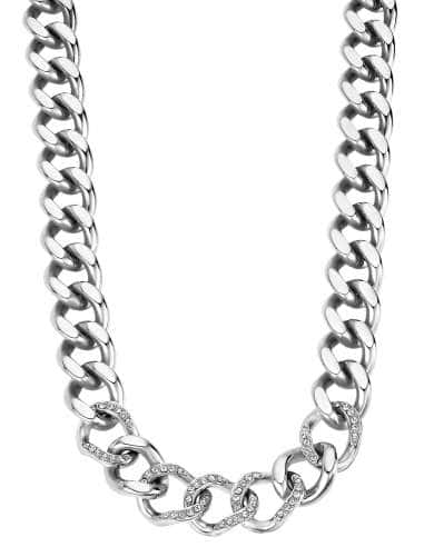 Collar para Mujer de Acero con Circonitas - Lotus LS2252-1/1