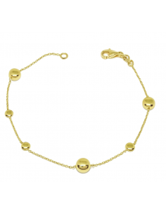 Pulsera para Mujer con 6 Pepitas en oro amarillo - Oro amarillo 18K