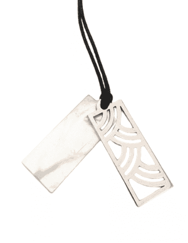 Collar para Mujer colgante Acero y piedra luna