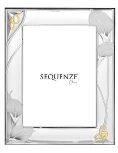 Marco de Fotos Línea Zante 50 Aniversario en Plata Bilaminada con Detalles Dorados - Sequence SQ1165/18