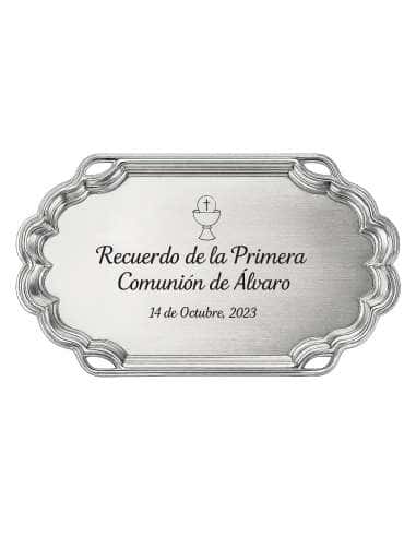 Bandeja Personalizable para Bodas, Bautizos, Comuniones o Eventos –  Acero P2600/3