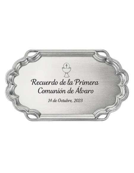 Bandeja Personalizable para Bodas, Bautizos, Comuniones o Eventos –  Acero P2600/1