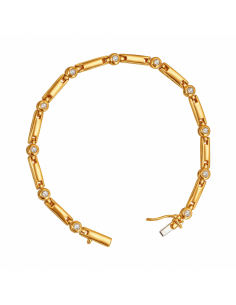 Pulsera para Mujer en Oro con Brillantes Engastados - Oro 18K