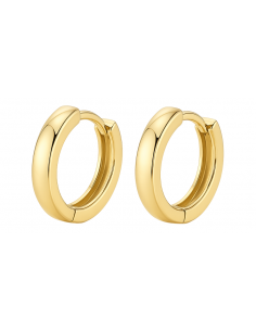 Pendientes para Mujer de aro plano - Oro Amarillo de 18K
