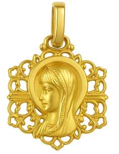 Medalla Virgen Niña - Oro Amarillo 18K
