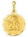 Colgante de oro Ángel de la Guarda - Oro Amarillo 18K