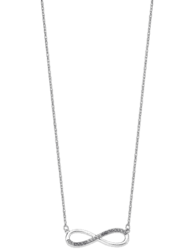 Collar para Mujer Infinito con circonitas de colores Plata de Ley - Lotus LP1872-1/2