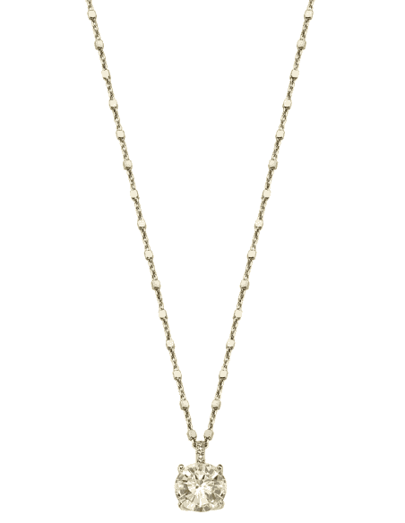 Collar para Mujer Circonita Central Plata de Ley Dorada - Lotus LP2005-1/5