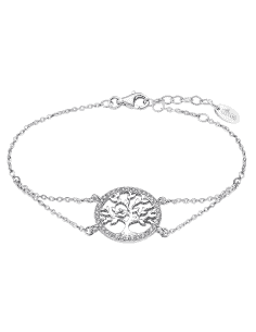 Pulsera para Mujer Arbol de la Vida con Circonitas Plata de Ley - Lotus LP1746-2/1