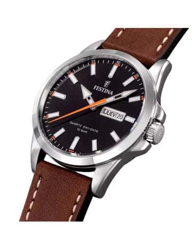 Reloj para Hombre correa con Esfera negra - FESTINA F20358/2