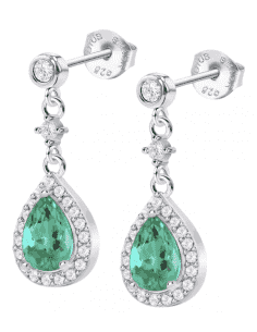 Pendientes para Mujer en forma de Gota con Circonitas Plata de Ley - Lotus LP1592-4/5