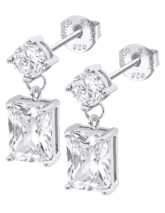 Pendientes para Mujer con Circonitas Plata de Ley - Lotus LP3892-4/1