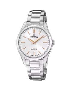 Reloj para Mujer con Esfera Plateada y Circonitas - Festina F20583/1