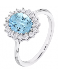 Anillo para Mujer rosetón con Circonitas Plata de Ley - Lotus LP3459-3/518