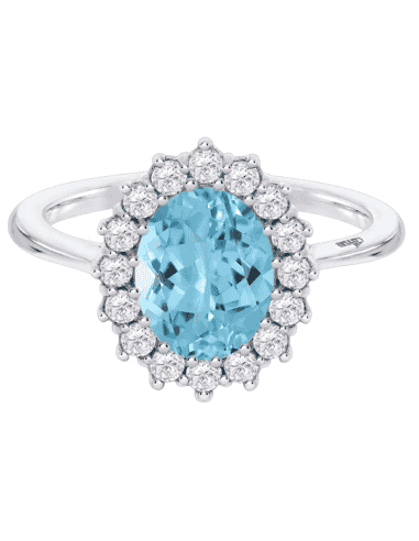 Anillo para Mujer rosetón con Circonitas Plata de Ley - Lotus LP3459-3/518