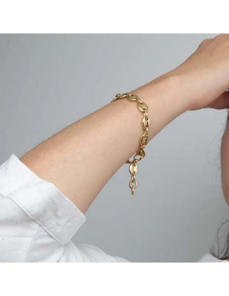 Pulsera para Mujer de eslabones calabrote de Acero Dorado - Lotus LS2140/2/2
