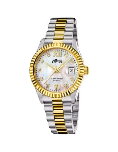 Reloj para Mujer Esfera Champagne y circonitas - Lotus 19045/2